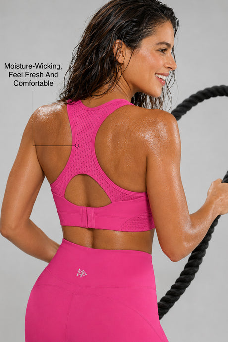 Gepolsterter Lauf-BH mit Sculpt Racerback-Linie | Sport-BH mit starkem Halt für Damen