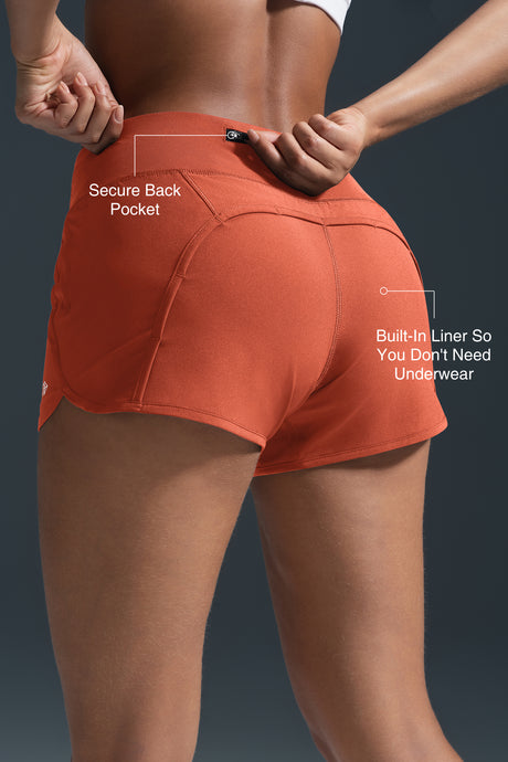 Shift™ Built-in Liner Running Shorts with Pocket  | Women's Running Shorts