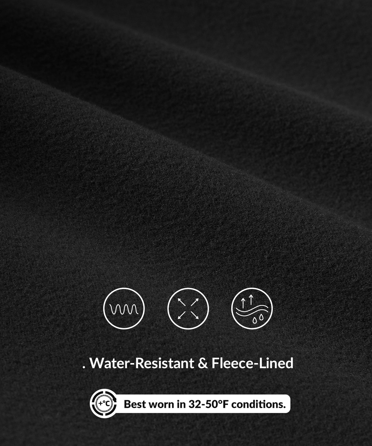 Pantalones deportivos impermeables con forro polar y cordón ajustable Anywhere de 73 cm | Pantalones deportivos para mujer