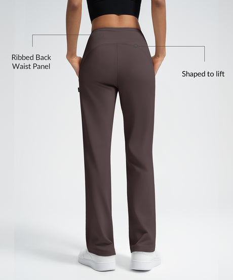 Anywhere Drawstring Water-Resistant Fleece-Lined Sporty Pants 29 inch | Women's Sports Pants