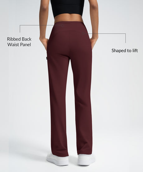 Anywhere Drawstring Water-Resistant Fleece-Lined Sporty Pants 29 inch | Women's Sports Pants