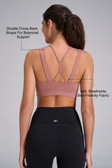 Anywhere™ Cross-back Soft Fixed Cups Yoga Bra | Women's Light Support Sports Bra Best For Yoga, HIIT