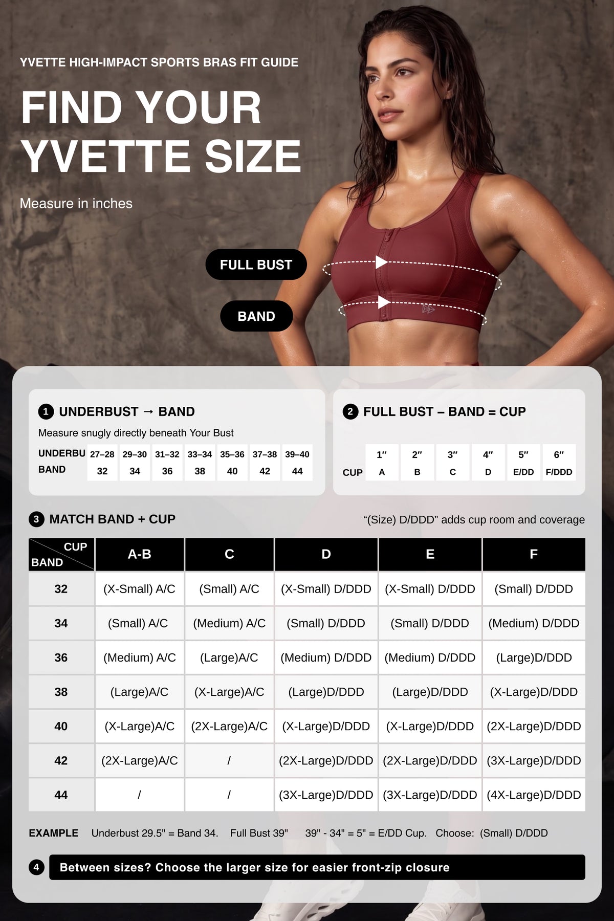Power™ Zip-Front Mesh Racerback Sports Bra | High Support Best For Running, HIIT & Training