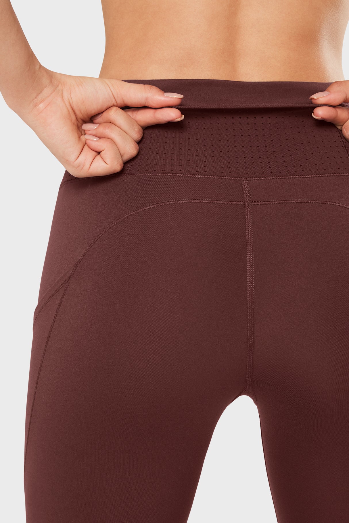 High Waist Sculpt™ing Fitness Gym Leggings 28 Inch | Women's High Support Leggings 15G Coral Red