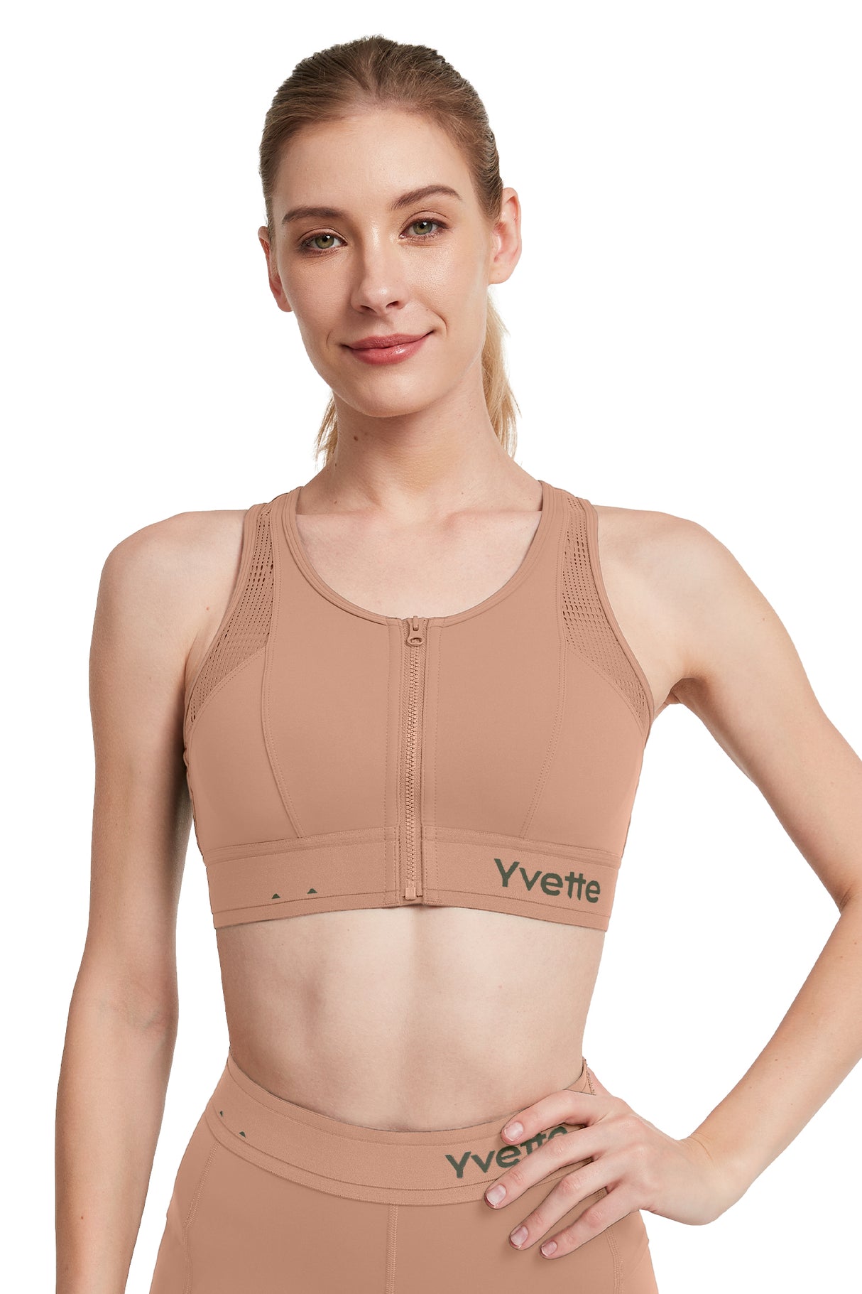 Echo™ Breathable Zip-Front Sustainable High-Support Bra | High-Impact Support Best For Running, HIIT & Training