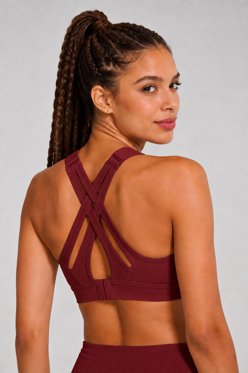 Power™ Adjustable Crisscross Padded Running Bra | Women's High Support Sports Bra