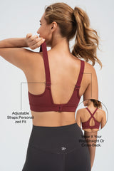 Power™ Adjustable Two Style Running Bra | Women's High Support Sports Bra