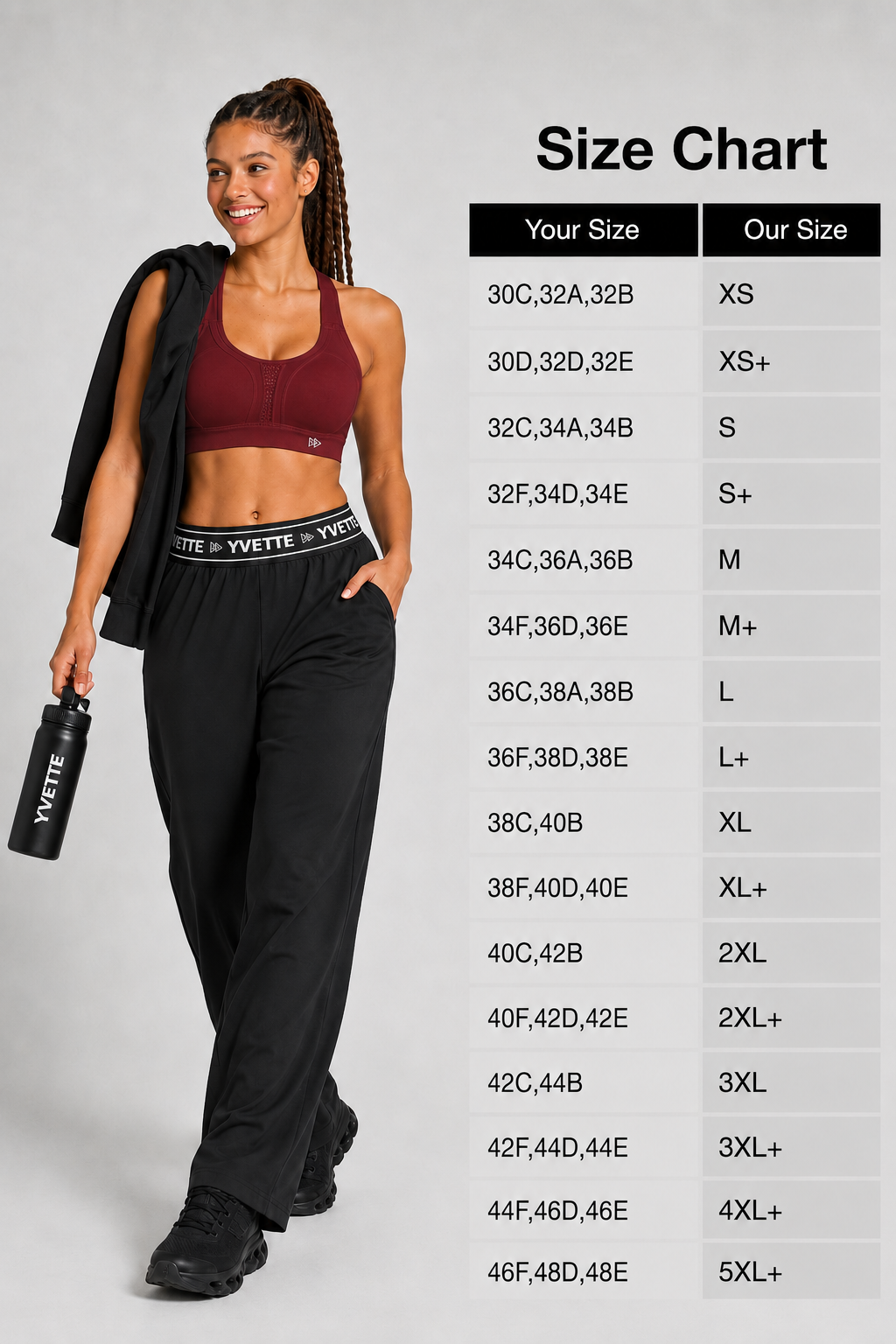 Power™ Adjustable Crisscross Padded Running Bra | Women's High Support Sports Bra