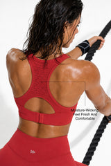Sculpt™ Racerback High Impact Sports Bra With Breathable Mesh | Women's High Support Sports Bra