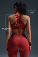 Power™ Cross Back Padded Running Bra | Women's High Support Sports Bra
