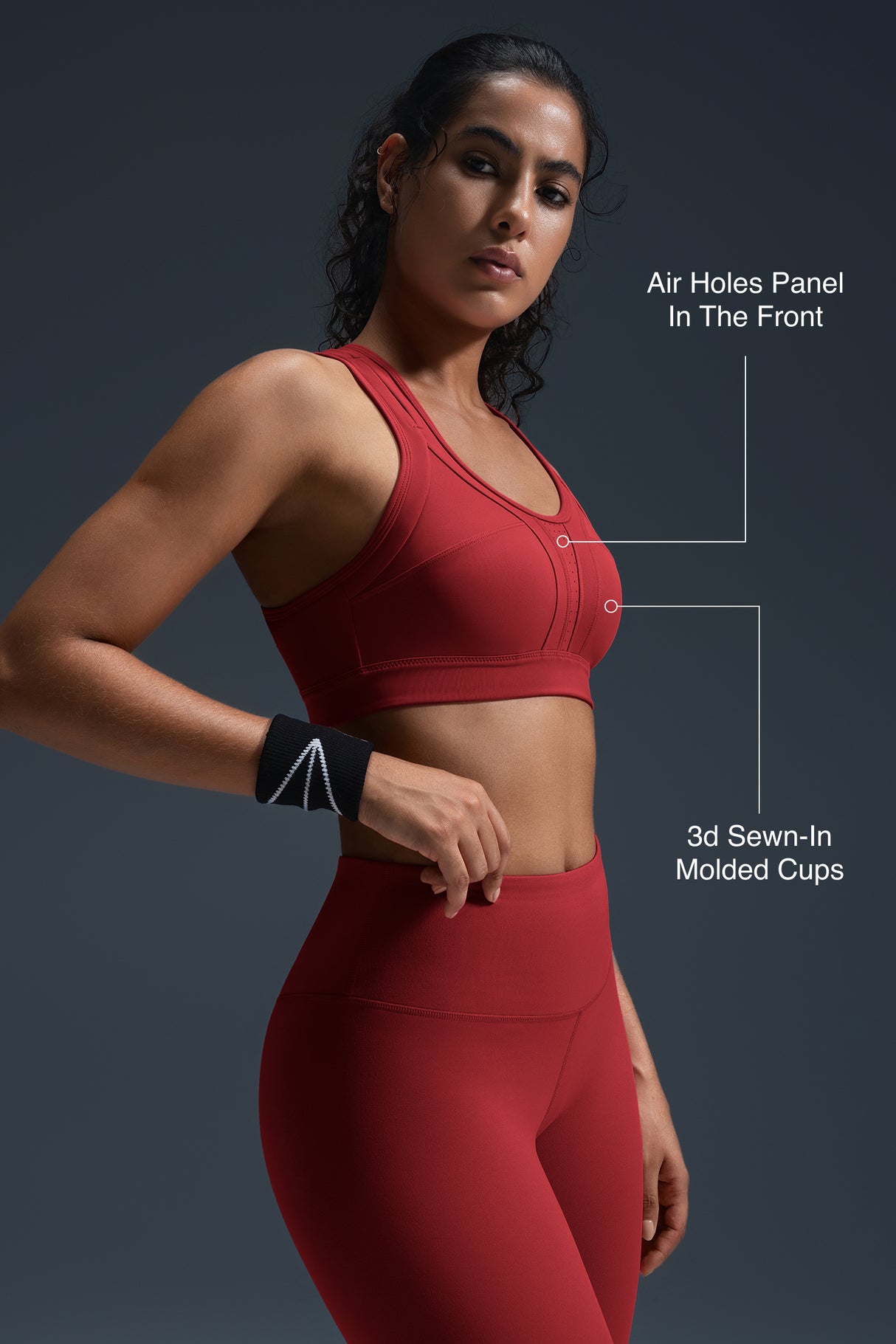 Power™ Cross Back Padded Running Bra | Women's High Support Sports Bra
