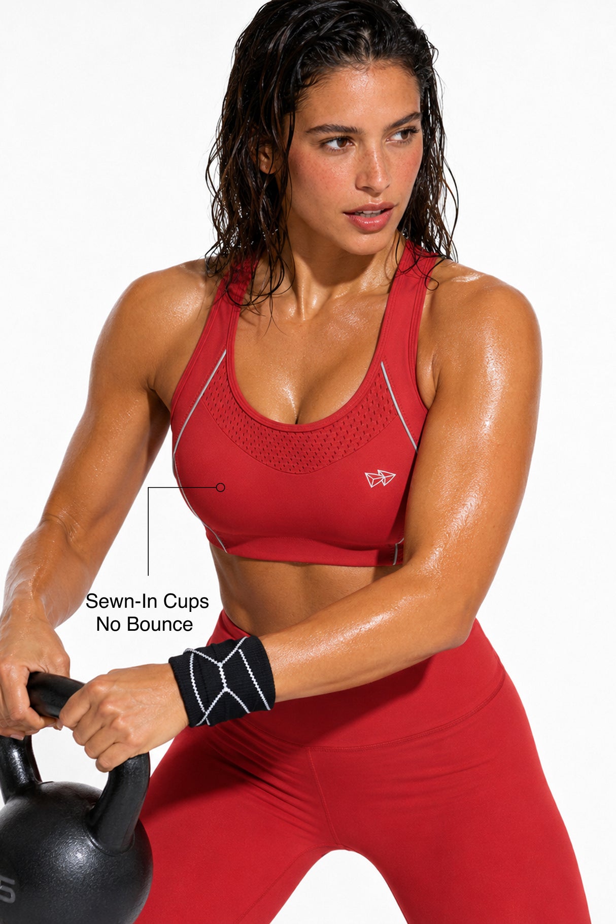 Sculpt™ Racerback High Impact Sports Bra With Breathable Mesh | Women's High Support Sports Bra