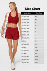 Reggiseno da corsa imbottito Enfold Zip Mesh | Reggiseno sportivo ad alto sostegno da donna