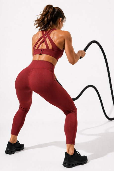 Power Cross Back gepolsterter Lauf-BH | Sport-BH mit starkem Halt für Damen