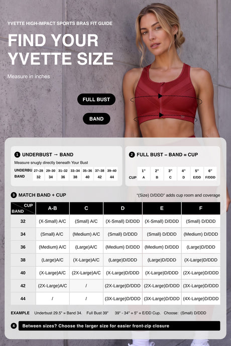 Enfold™ Zip-Front Breathable Racerback High-Support Bra for Larger Busts | Women's High Support Sports Bra - image 10