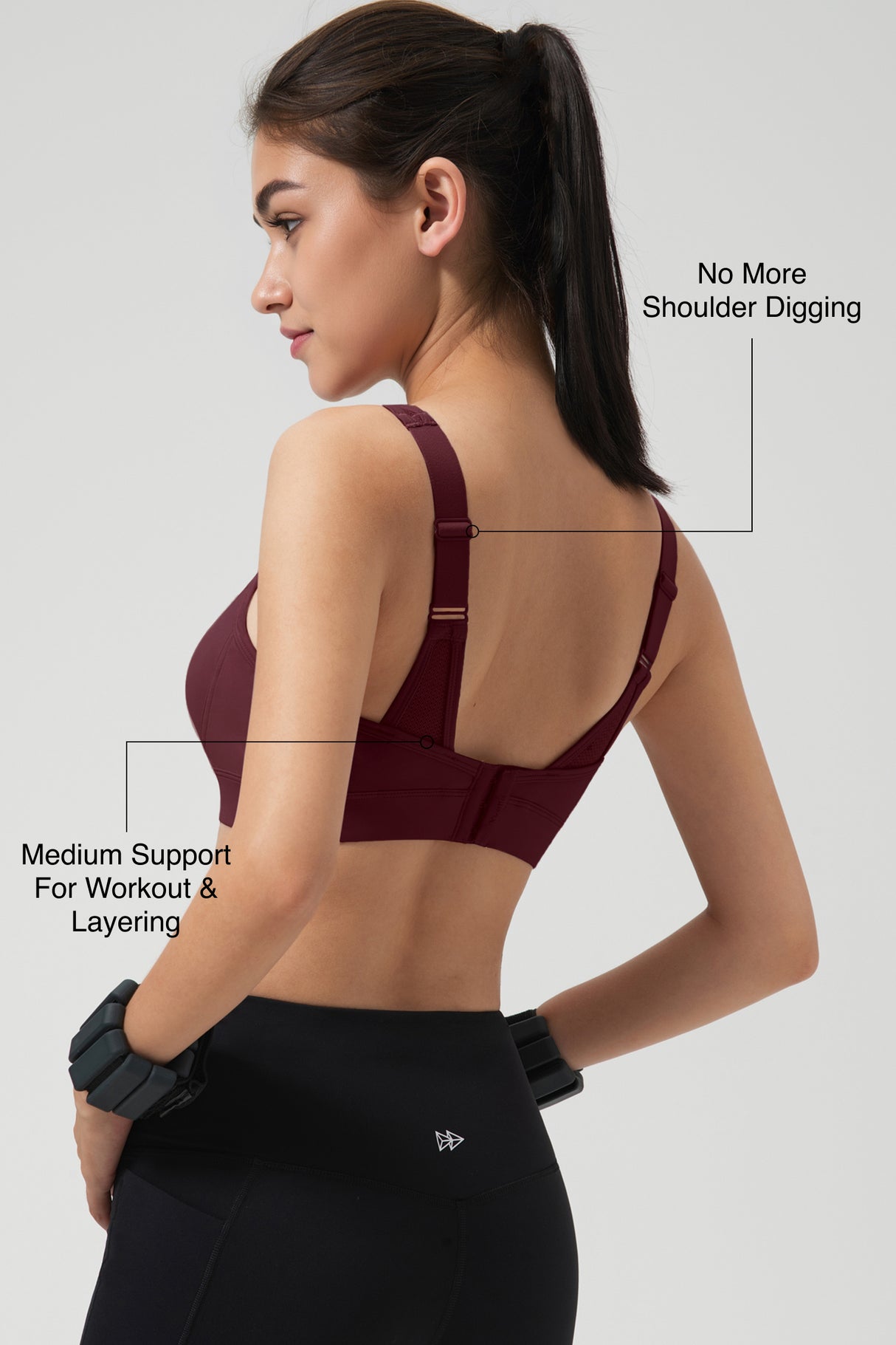 Shift Adjustable Strap Sports  Bra With Breathable Mesh, Sweat-Wicking, Sustainable | Medium-Impact Support Best For Running, HIIT, Yoga & Training
