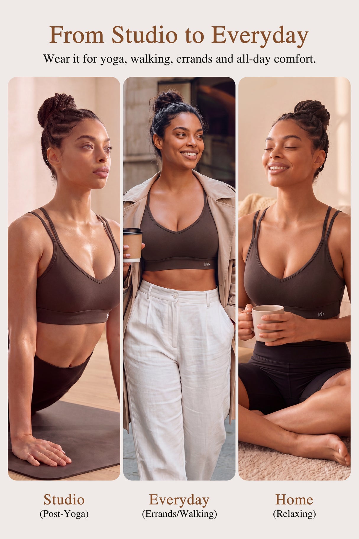 Anywhere™ Breathable Soft Bra for Yoga & Everyday Wear | Women's Light Support Sports Bra