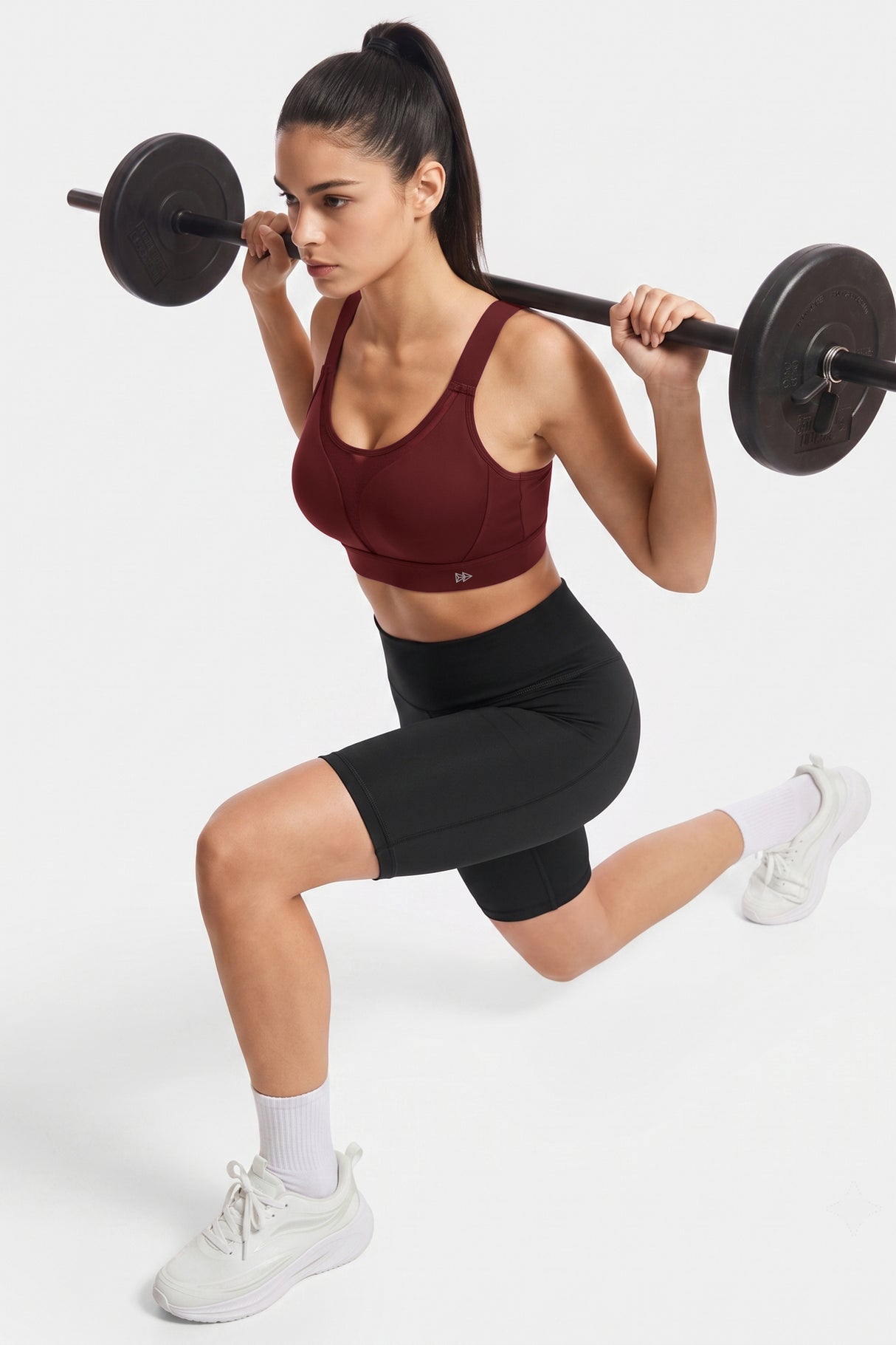 Shift™ Adjustable Straps Breathable Mesh With Sewn-In Pads High Support Sports Bra | High-Impact Support Best For Running, HIIT, Yoga & Training
