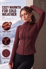 Shift™ Fleece Water Resistant Stretchy Full Zip Jacket | Women's Sports Jacket