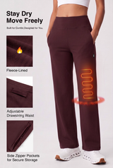Anywhere Sporthose mit Kordelzug, wasserabweisend, Fleece-Futter, 29 Zoll | Damen-Sporthose