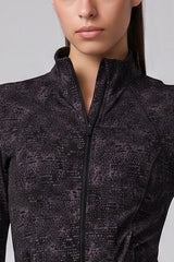 Anywhere™ Slim-Fit Printed Track Jacket with Zip Pockets | Women's Sports Jacket
