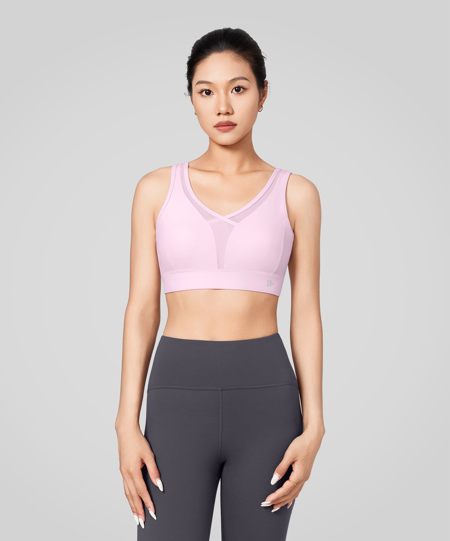 Power Sexy Front Mesh Adjustable Strap Sports Bra | Women's