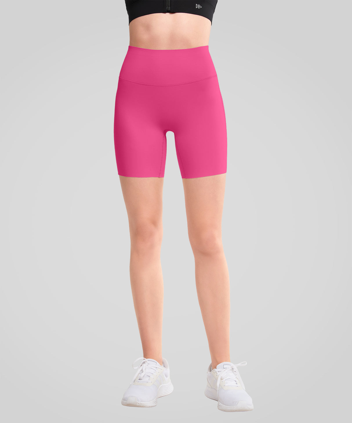 Shift stretchiga mjuka shorts med dubbla sömmar 20 cm | Löparshorts med högt stöd för kvinnor