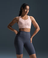 Sujetador para correr acolchado de malla con cremallera Enfold | Sujetador deportivo de alta sujeción para mujer