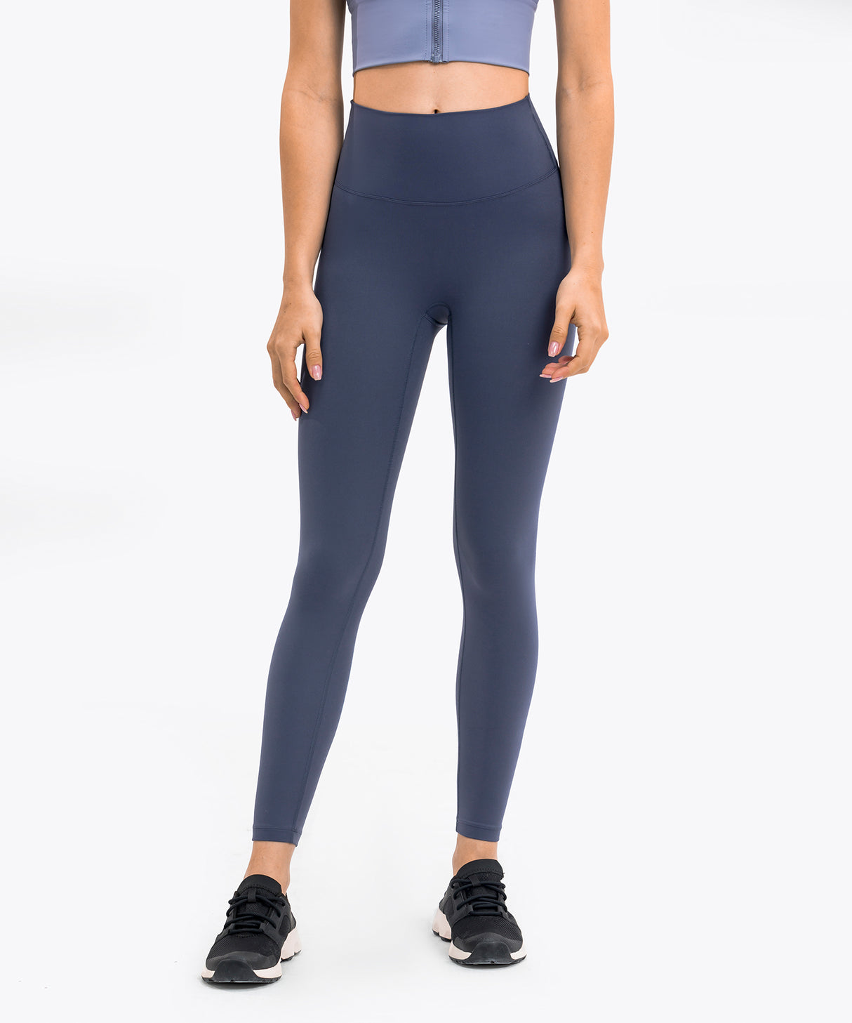 Nahtlose, glatte Yoga-Leggings mit hoher Taille für überall | Leicht stützende Leggings für Damen