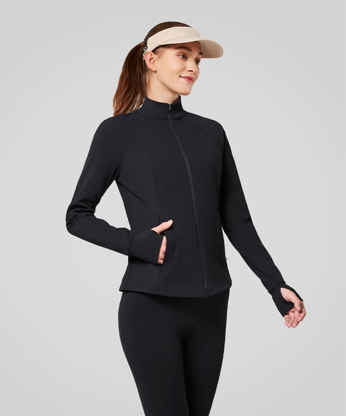 本日のタイムセール - ホットプレート / ホット Fit Slim Shift Fleece Sports Women's Jacket| Athflow Lined Clothing