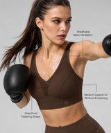Shift Adjustable Breathable Medium-Support Running Bra | Medium-Impact Support Best For Running, HIIT, Yoga & Training