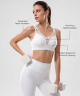 Shift Adjustable Breathable Medium-Support Running Bra | Medium-Impact Support Best For Running, HIIT, Yoga & Training
