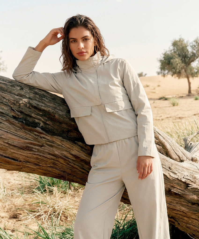 Anywhere Hoodie Drawstring Pockets Jacket | Women's Sports Jacket