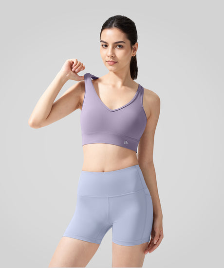 Anywhere V-ringad ny stil med racerback-yoga-bh | Sport-bh med lätt stöd för kvinnor