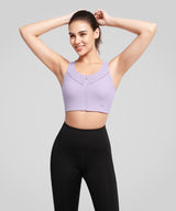 Atmungsaktiver Power Waffle Mesh-Lauf-BH | Sport-BH mit starkem Halt für Damen