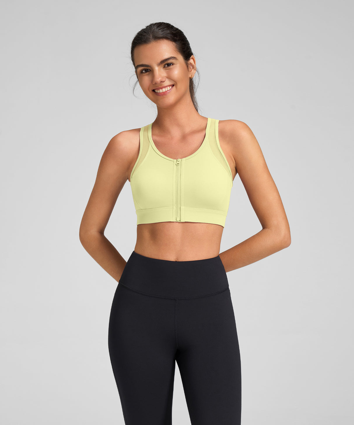Reggiseno da corsa leggero Power T-back in rete | Reggiseno sportivo ad alto sostegno da donna