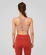 Power Cross Back Vadderad Löpar-BH | Sport-BH med Högt Stöd för Damer