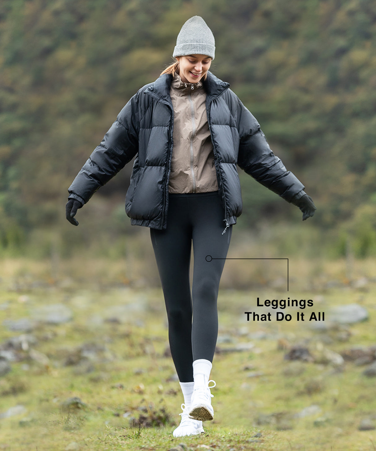 Sculpt Four-way Stretch Fleece Lined Leggings 26''| Women's High Support Leggings