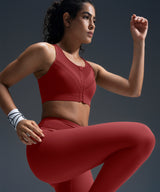 Enfold Zip Mesh gepolsterter Lauf-BH | Damen-Sport-BH mit starkem Halt