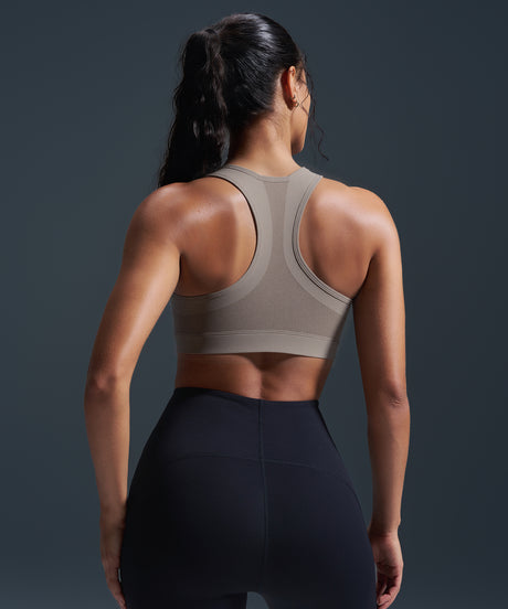 Enfold Zip Front Mesh Racerback Vadderad Löpar-BH | Sport-BH med Högt Stöd för Damer