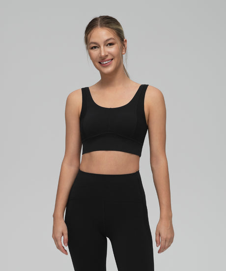 Anywhere Side Mesh Double Strap Yoga Bra| Women's Light Support Sports Bra
