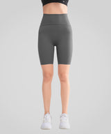 Nahtlose, rutschfeste Shift-Shorts mit hoher Taille, 8" | Laufshorts mit starkem Halt für Damen