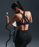 Reggiseno da corsa imbottito con incrocio regolabile Power | Reggiseno sportivo ad alto sostegno da donna