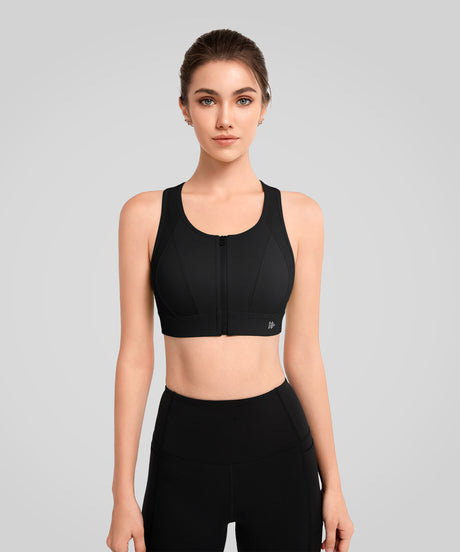 Echo Locked-in Fit Mesh Running Bra  | Women's High Support Sports Bra