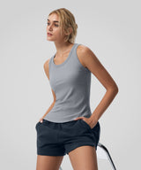 Anywhere Non-See-Through Soft Ribbed Tank| Women's Sports Tank