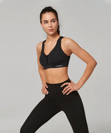 Power Cross Back Vadderad Löpar-BH | Sport-BH med Högt Stöd för Damer