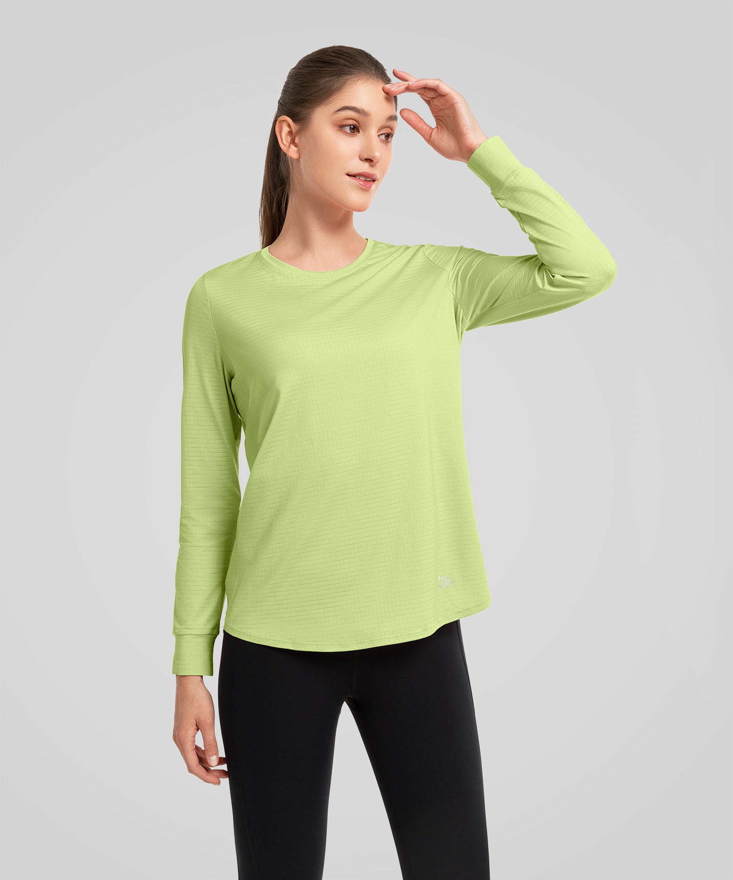 Anywhere Soft Long Sleeve Tee with Textured Design – Yvette