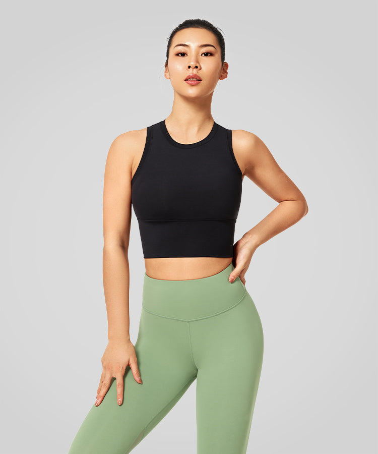 Anywhere High Neck Padded Gym Bra | Women's Light Support Sports Bra