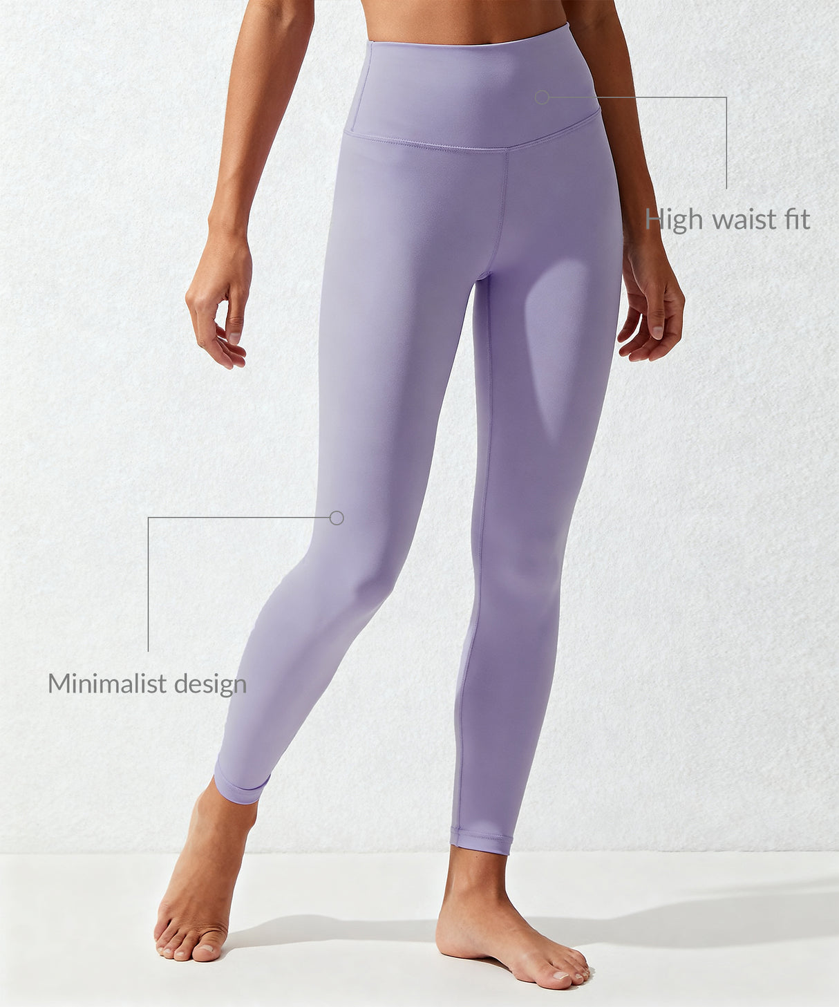 Echo löparleggings med hög midja 67 cm | Damleggings med högt stöd