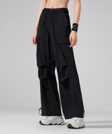 Elastic Casual Cozy Drawstring Cargo pants with Pockets 28‘’| Women's Light Support Pants